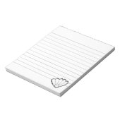 Seashell Sketch Lined Notitieblok (Gedraaid)