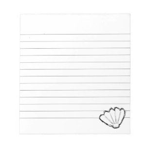 Seashell Sketch Lined Notitieblok