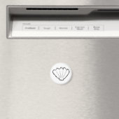 Seashell Sketch Magneet (Insitu (Vaatwasser))