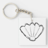Seashell Sketch Sleutelhanger (voorkant)