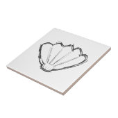 Seashell Sketch Tegeltje (Zijkant)