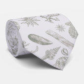 Seashell Soft Antiek Art Beach Shell Stropdas (Opgerold)