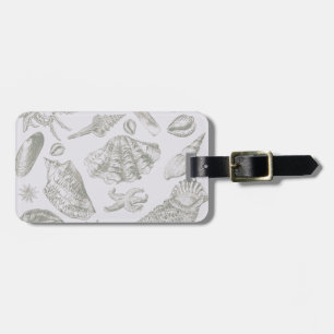 Seashell Soft Antiek Art Beach Shells Bagagelabel