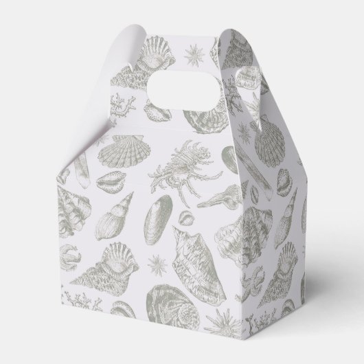 Seashell Soft Antiek Art Beach Shells Bedankdoosjes (Achterkant)