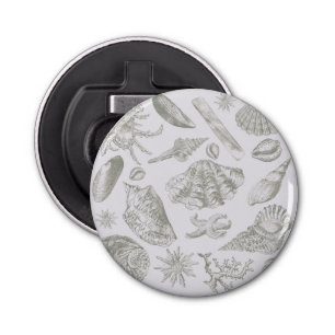 Seashell Soft Antiek Art Beach Shells Button Flesopener
