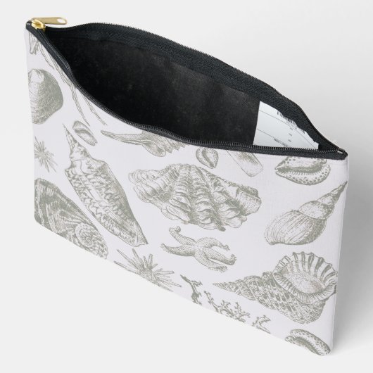 Seashell Soft Antiek Art Beach Shells Etui (Open)