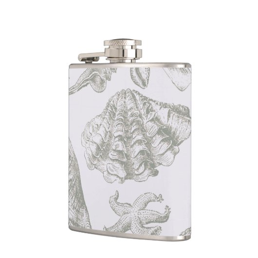 Seashell Soft Antiek Art Beach Shells Heupfles (Links)