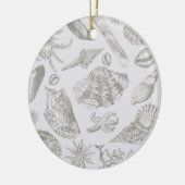 Seashell Soft Antiek Art Beach Shells Keramisch Ornament (Links)