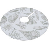 Seashell Soft Antiek Art Beach Shells Kerstboom Rok (Gekanteld)