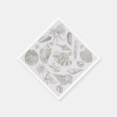 Seashell Soft Antiek Art Beach Shells Servet (Hoek)