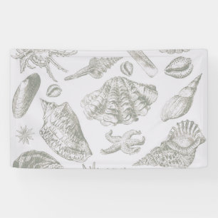Seashell Soft Antiek Art Beach Shells Spandoek