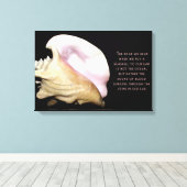 Seashell Sound Wrapped Canvas (Insitu (Houten vloer))