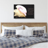Seashell Sound Wrapped Canvas (Insitu (Slaapkamer))