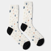 Seashell Starfish Seamless Pattern Sokken (Rechts)