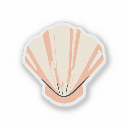  Seashell Sticker (Voorkant)
