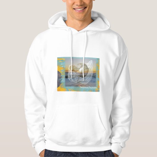 Seashell & Surf - Cape Cod Massachusetts Hoodie (Voorkant)