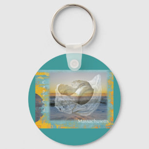 Seashell & Surf - Cape Cod Massachusetts Sleutelhanger