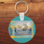 Seashell & Surf - Cape Cod Massachusetts Sleutelhanger (Voorkant)