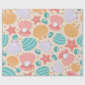 Seashell Symfonie Cadeaupapier (Vlak)