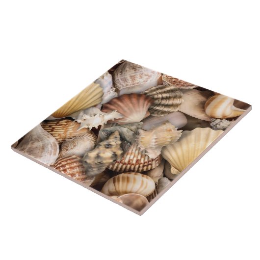 Seashell Symfonie patroon Tegeltje (Zijkant)