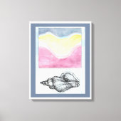 Seashell van de Seashore Canvas Afdruk (Voorkant)