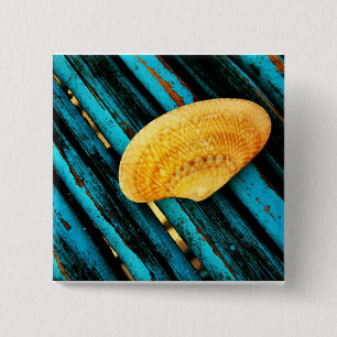 seashell vierkante button 5,1 cm