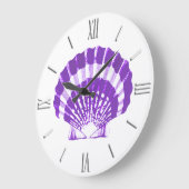 Seashell - violet en wit grote klok (Hoek)