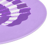Seashell - violet en wit snijplank (Hoek)