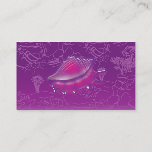 Seashell Visitekaartje (Achterkant)