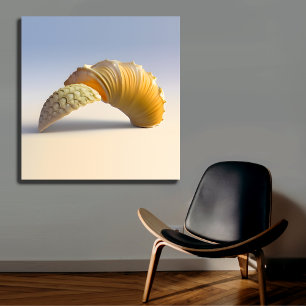 Seashell Wall Art Beach Decor Ocean Inspired Canvas Afdruk