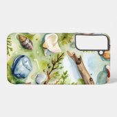 Seashell Watercolor Nature Samsung Galaxy Hoesje (Achterkant horizontaal)
