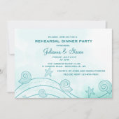 Seashell Wave Invitation Kaart (Voorkant)
