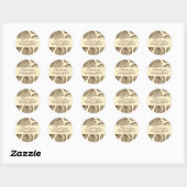  Seashell Wedding Favor Dank je Sticker (Vel)