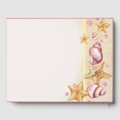 Seashell Wedding Guest Book Gastenboek (Achterkant)