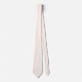 Seashell Wit met Ivory White Pinstripes Stropdas (Voorkant)