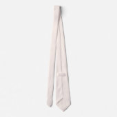 Seashell Wit met Ivory White Pinstripes Stropdas (Achterkant)