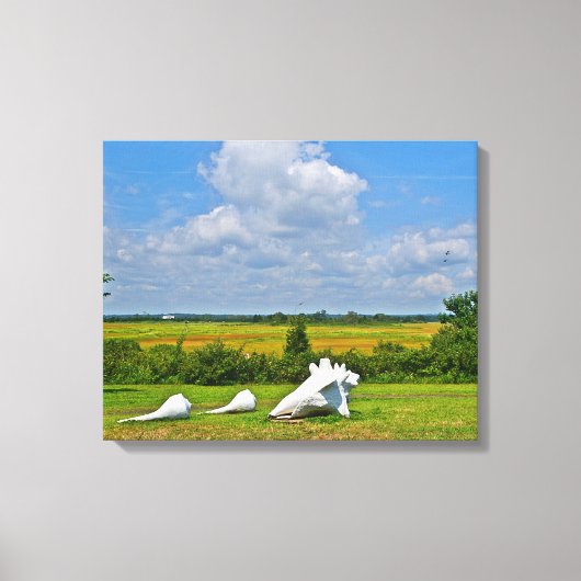 Seashell Wrapped Canvas Afdruk (Voorkant)