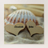 Seashell Zand Hearts Legpuzzel (Verticaal)