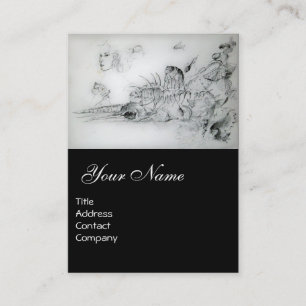 SEASHELLEN MET JONGE MEISJE VISITEKAARTJE