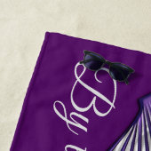 Seashellen van Paars Strandlaken (In situ)