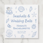 Seashells Bachelorette Party Bedankjes Labels (Voorkant)