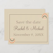 Seashells Beach bruiloft charme Save The Date (Voorkant / Achterkant)