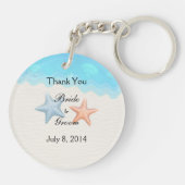 Seashells Beach Dank u Sleutelhanger (Achterkant)