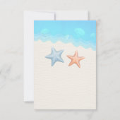 Seashells Beach Wedding Kaart (Achterkant)