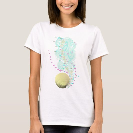SeaShells BeachBruiloft T-shirt (Voorkant)