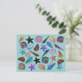 Seashells Briefkaart (Staand voorkant)
