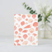 Seashells  Coastal Briefkaart (Staand voorkant)