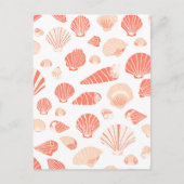 Seashells  Coastal Briefkaart (Voorkant)
