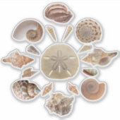 Seashells Collectie Mandala Sticker (Voorkant)
