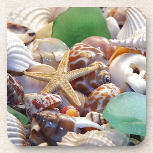 Seashells Cork Onderzetter (Voorkant)